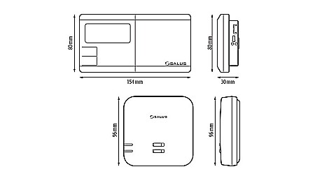 TERMOSTAT SALUS 091FLRFV2 AMBIENTAL CU RADIO FRECVENTA PROGRAMABIL [2]