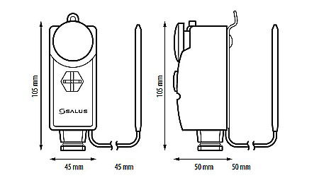 TERMOSTAT SALUS AT10F MECANIC CU TUB CAPILAR 114104 [2]