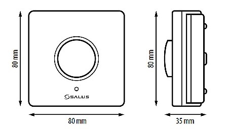 TERMOSTAT SALUS HTR230 (230V) CU BUTON ROTATIV [2]