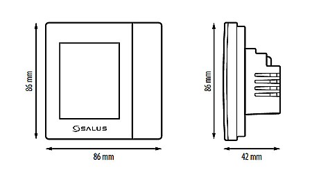 TERMOSTAT SALUS VS30W ALB NON INTERNET PROGRAMABIL IN DOZA SALUS IT600 [2]