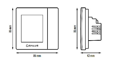 TERMOSTAT SALUS VS35B NEGRU NON INTERNET NEPROGRAMABIL IN DOZA SALUS IT600 [2]