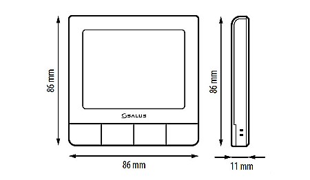 TERMOSTAT WIRELESS DIGITAL SALUS VS10WRF ALB PROGRAMABIL MONTAJ IN DOZA SALUS IT600 [2]