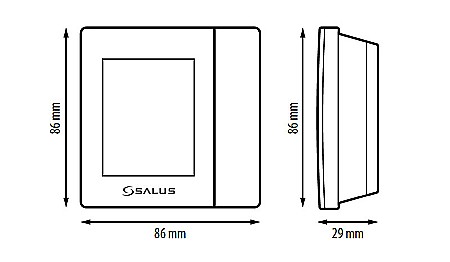 TERMOSTAT WIRELESS DIGITAL SALUS VS20BRF NEGRU PROGRAMABIL SALUS IT600 [2]