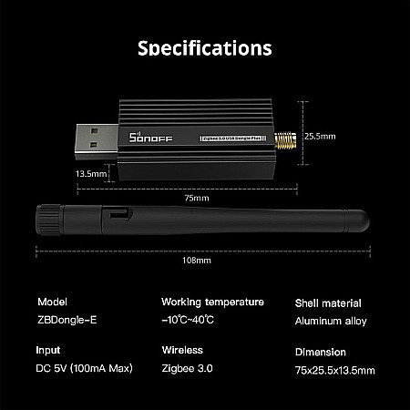 Sonoff zigbee 3,0 usb dongle plus zbdongle-e [8]