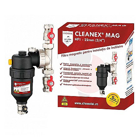 Filtre antimagnetita - FILTRU ANTIMAGNETITA CLEANEX MAG HF1 3/4 (22MM) INSTALATIE TERMICA LBXMHF1022