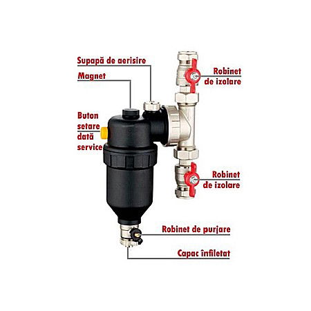 FILTRU ANTIMAGNETITA CLEANEX MAG HF1 3/4 (22MM) INSTALATIE TERMICA LBXMHF1022 [3]