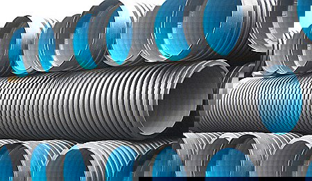 Teava corugata SN4 630 (interior530) pentru canalizare pvc BUCATA DE 6 METRI [1]