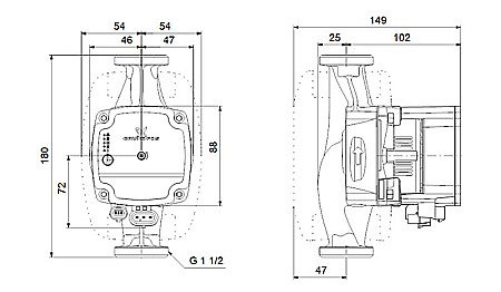 POMPA DE RECIRCULARE GRUNDFOS ALPHA1 L 25-60 180 99160584 [2]