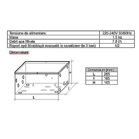 Kit pompa pentru statiile de osmoza inversa AQUA05400000000 Aquapur Valhoh Valrom [3]