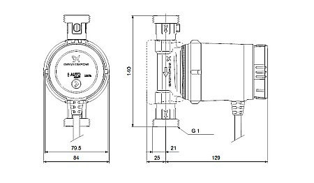 POMPA RECIRCULARE GRUNDFOS UP 20-14 BXA PM 97916749 [2]