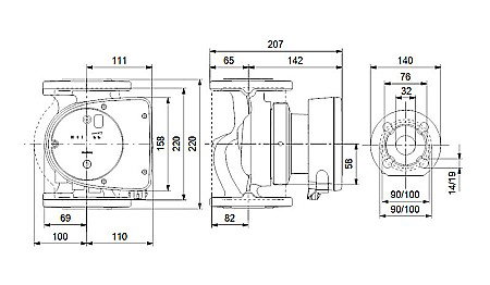 POMPA RECIRCULARE GRUNDFOS MAGNA1 32-60 F 99221269 [2]