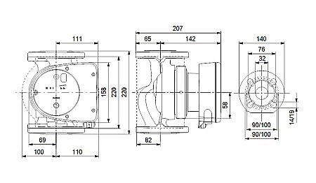 POMPA RECIRCULARE GRUNDFOS MAGNA1 32-80 F 99221275 [2]