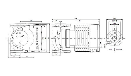POMPA RECIRCULARE GRUNDFOS MAGNA1 65-60 F 99221371 [2]