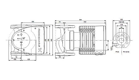 POMPA RECIRCULARE GRUNDFOS MAGNA1 65-150 F 99221375 [2]