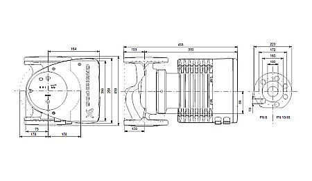 POMPA RECIRCULARE GRUNDFOS MAGNA1 100-100 F 99221441 [2]