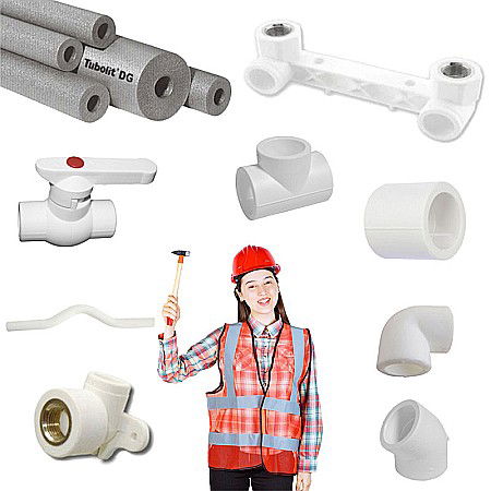 Pachet INSTALATIE BAIE PPR ALB SIMPLU [0]