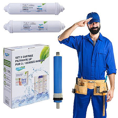 Accesorii consumabile osmoza inversa - Pachet consumabile osmoza inversa cu 6 cartuse