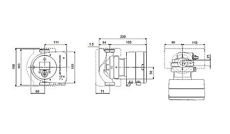 POMPA RECIRCULARE GRUNDFOS MAGNA3 25-80 N 180 CORP INOX 97924338 [2]