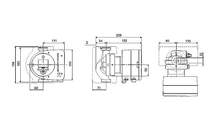 POMPA RECIRCULARE GRUNDFOS MAGNA3 32-60 N 180 CORP INOX 97924342 [2]