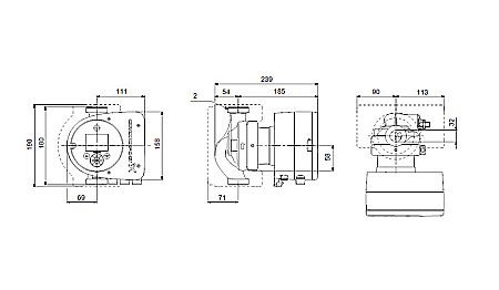 POMPA RECIRCULARE GRUNDFOS MAGNA3 32-80 N 180 CORP INOX 97924343 [2]