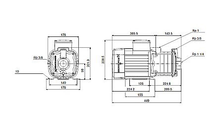 Pompa apa centrifuga multietajata Grundfos CM 5-6 220V 97516572 [3]