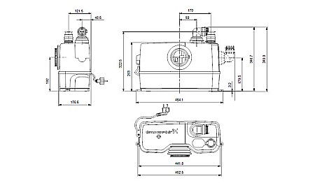Pompa apa murdara cu tocator Grundfos  Sololift 2 WC-3 97775315 [2]