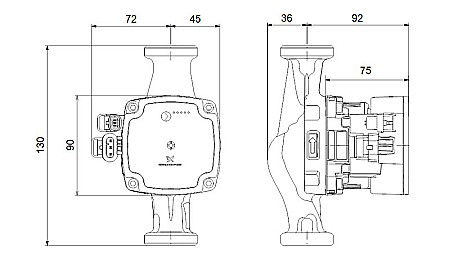 POMPA RECIRCULARE GRUNDFOS UPM 3 AUTO 15-70 130 Hybrid [2]