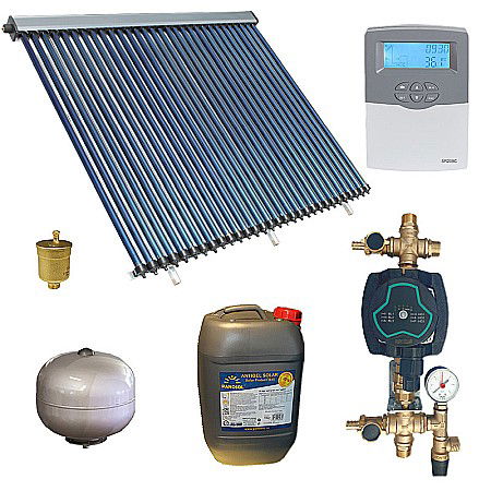 Termice - KIT PANOU SOLAR APA CALDA PRESURIZAT 6P ECONOMIC FARA BOILER PANOSOL C.303