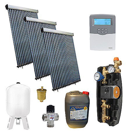 KIT PANOU SOLAR APA CALDA PRESURIZAT 10P CONFORT FARA BOILER PANOSOL C.320