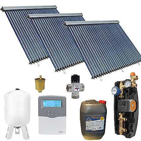 Termice - KIT PANOU SOLAR APA CALDA PRESURIZAT 15P CONFORT FARA BOILER PANOSOL C.322