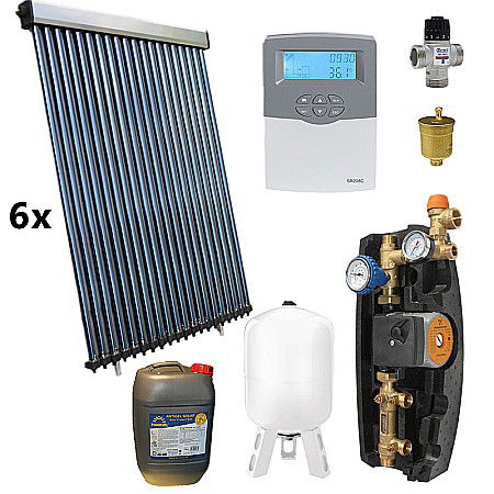 Termice - KIT PANOU SOLAR APA CALDA PRESURIZAT 20P CONFORT FARA BOILER PANOSOL C.324
