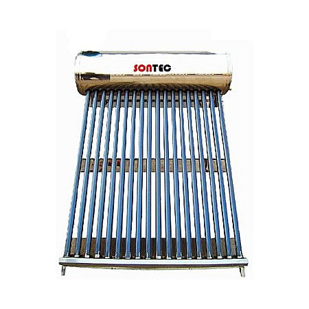 Termice - PANOU SOLAR NEPRESURIZAT TERMOSIFON BOILER INOX 122L 15 TUBURI SONTEC SP-470-58/1800 -122/15-C