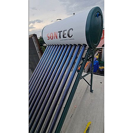 Termice - PANOU SOLAR NEPRESURIZAT TERMOSIFON BOILER GALVANIZAT 122L 15 TUBURI SONTEC SP-470-58/1800 -122/15-R