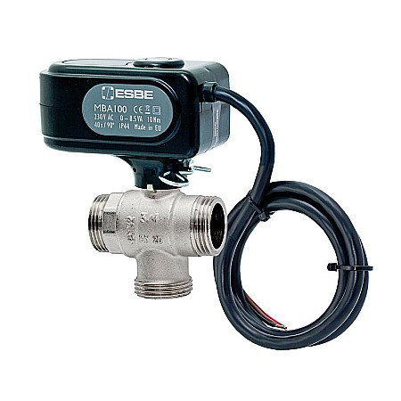 Vane gaz apa centrala termica - ROBINET CU BILA 3 CAI MOTORIZATE ON/OFF 1 1/4 FE cu olandezi MBA132-25 ESBE 4310 2800