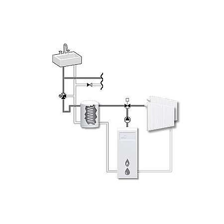 ROBINET CU BILA 3 CAI MOTORIZATE ON/OFF 1 1/4 FE cu olandezi MBA132-25 ESBE 4310 2800 [1]