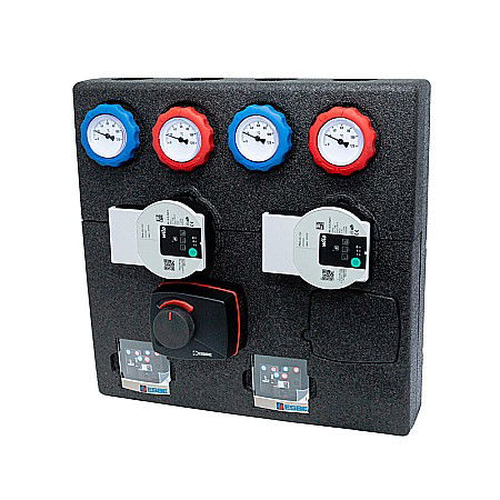 Termice - GRUP DE CIRCULATIE DUBLU CU DISTRIBUITOR INCORPORAT DDA111-25 ESBE 6131 0100