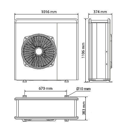 PACHET POMPA DE CALDURA ARISTON NIMBUS PLUS 80 M NET MONOFAZAT 3301848 [9]