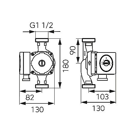 POMPA CIRCULATIE 25-40-180 GPA II ELECTRONIC WEBERMAN/FERRO 0601W [1]
