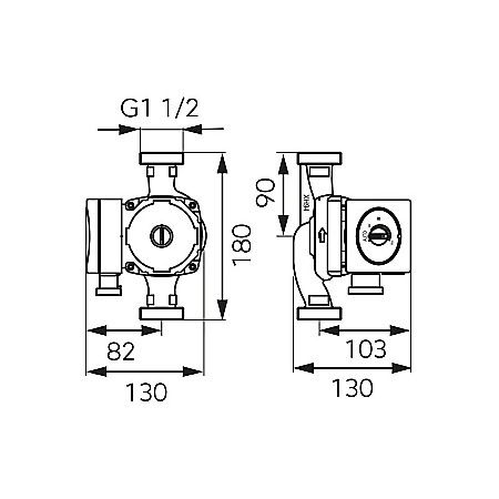 POMPA CIRCULATIE 25-60-180 GPA II ELECTRONIC WEBERMAN/FERRO 0602W [1]