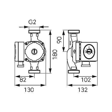 POMPA CIRCULATIE 32-60-180 GPA II ELECTRONIC WEBERMAN/FERRO 0606W [1]