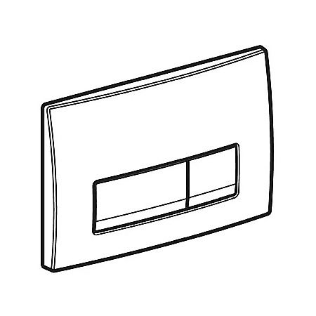 CLAPETA ACTIONARE DUBLA GEBERIT DELTA50 NEGRU MAT 115.119.14.1 [1]