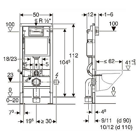 REZERVOR WC INGROPAT GEBERIT UP100DELTA 458.128.21.1 [1]