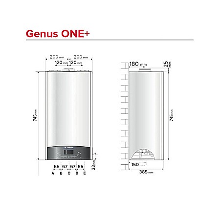 CENTRALA TERMICA PE GAZ IN CONDENSATIE ARISTON GENUS ONE+ 30, KIT EVACUARE INCLUS, MODEL 2023 [3]
