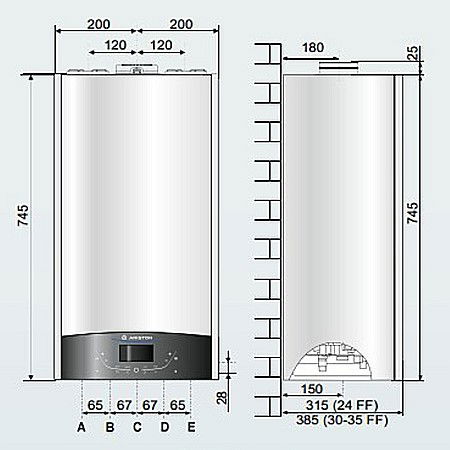 CENTRALA TERMICA PE GAZ IN CONDENSATIE ARISTON GENUS ONE+ SYSTEM 24, KIT EVACUARE INCLUS, NUMAI INCALZIRE [5]