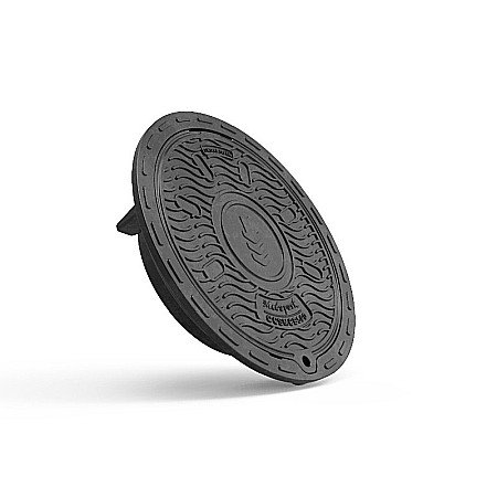 Canalizare interioara si exterioara - Capac compozit rotund 580 pentru tub dn400 clasa b 125