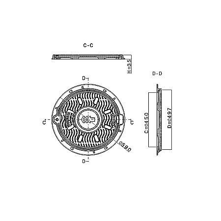 Capac compozit rotund 590 clasa b 125 [1]
