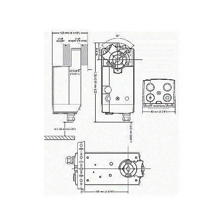 SERVOMOTOR JALUZELE FARA RESORT FLOTANT + ON/OFF 230VCA N34230 HONEYWELL [2]