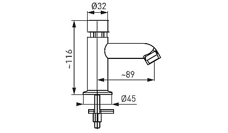 BATERIE LAVOAR FERRO Z201R STATIVA CU TEMPORIZARE PRESTIGE II CROM [2]