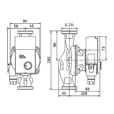 POMPA CIRCULATIE WILO YONOS PICO 1,0 25/1-8 180 4248086 [1]