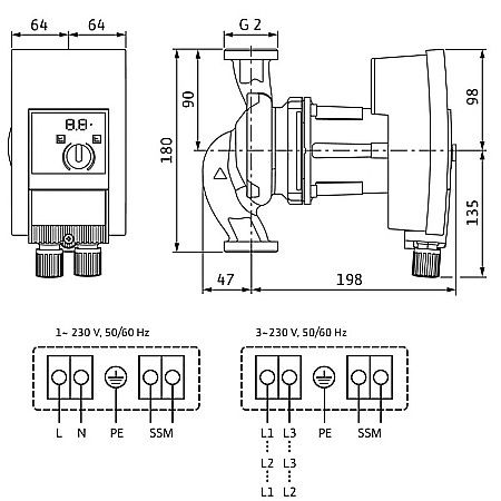 POMPA CIRCULATIE WILO YONOS MAXO 30/0.5-12 180 2120644 [1]
